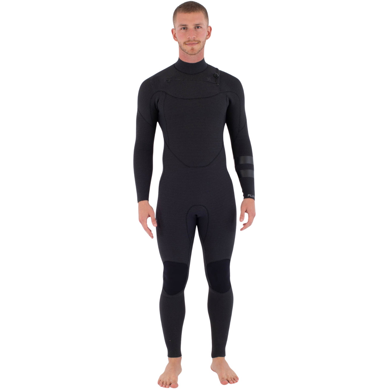 2025 Hurley Mens Plus 5/3mm Chest Zip Våddragt MFS0012504 -.. Black